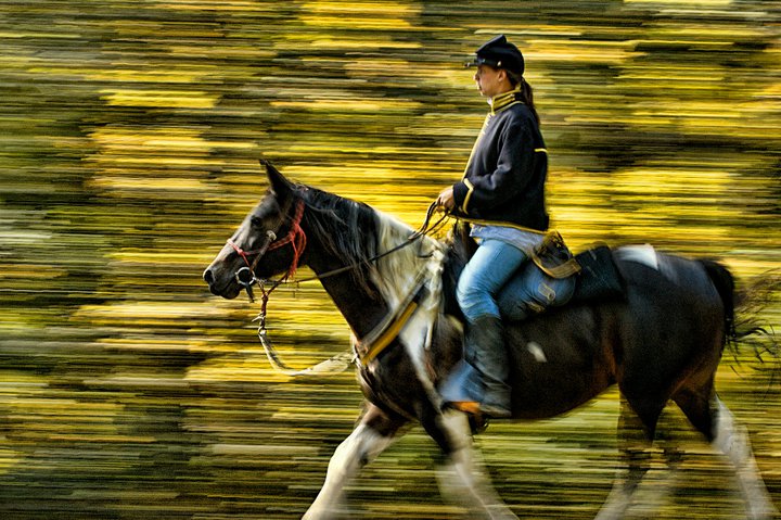 Fancy- Rider Trooper Sarah Schultze, photo by Tom George Davison